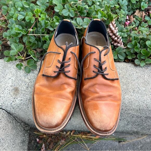 Banana Republic Italian Leather Tan Oxford Dress Shoes 9M main image 5